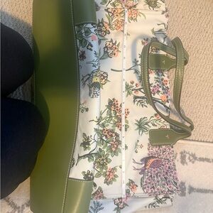 Tory Burch Ella Tote Bag Rare Foral Motif